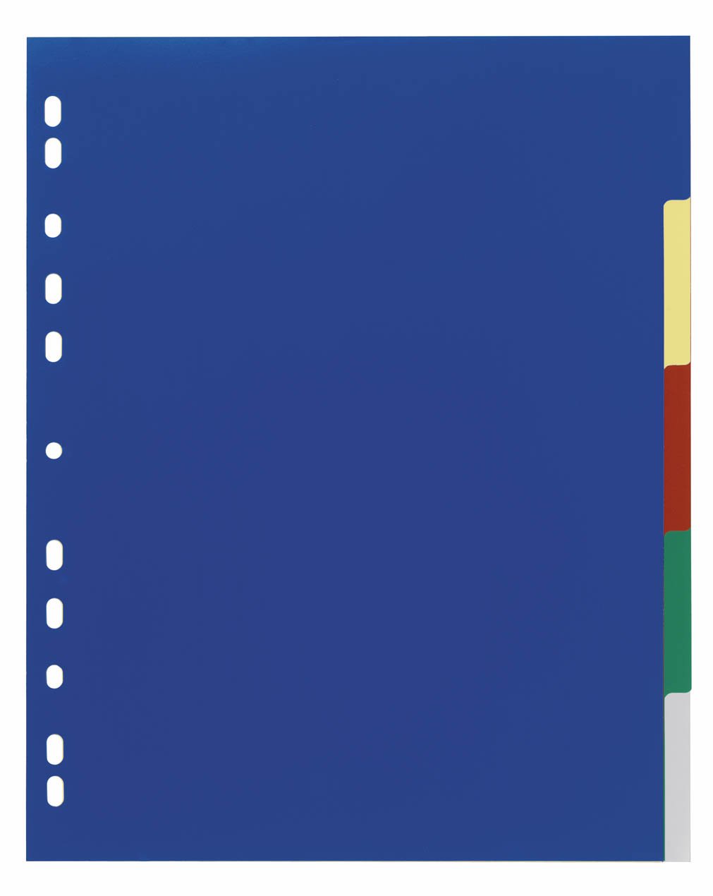 Durable Index A4+ 5 Part File - Includes Coloured Tabs & Cover Sheet for Easy Organisation - Universal Hole Punching - Pack of 20