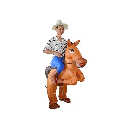 SEIGNEER Aufblasbare Kleidung Puppe Fantasiekostüm für Kinder und Erwachsene Lustige Kostüm Thanksgiving Halloween Karneval P