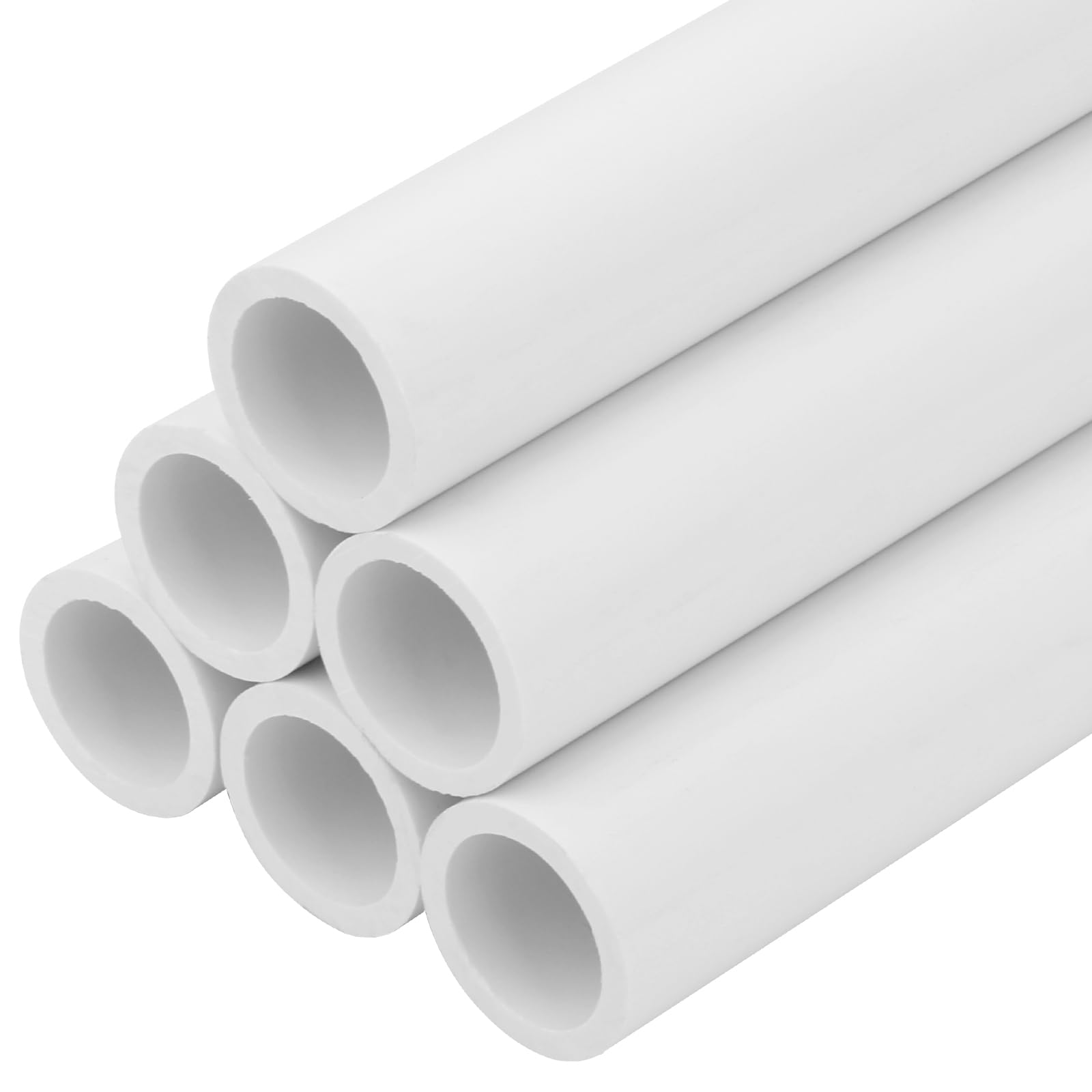 Photo 1 of CKVIHAV 6Pcs 3/4 Inch PVC Pipe 17" Long Sch40 Industrial Pipes for Home DIY, Greenhouse, Garden, Farm, Workshop, Furniture Grade, White (0.75" x 17"L)