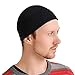 CHARM Kufi Hat Mens Beanie - Men Cotton Skull Cap Hand Made 2 Sizes Islam Black L