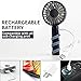 Cabf Handheld Fan, USB Fan, Portable Fan with 1200mAh Battery Capacity,3 Adjustable Wind Speed for Indoor or Outdoor Traveling (Navy)