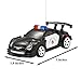 Joyin Toy RC Remote Radio Control Mini Micro Racing Police Car Pocket Race Car Toy with LED Light and Siren Sound