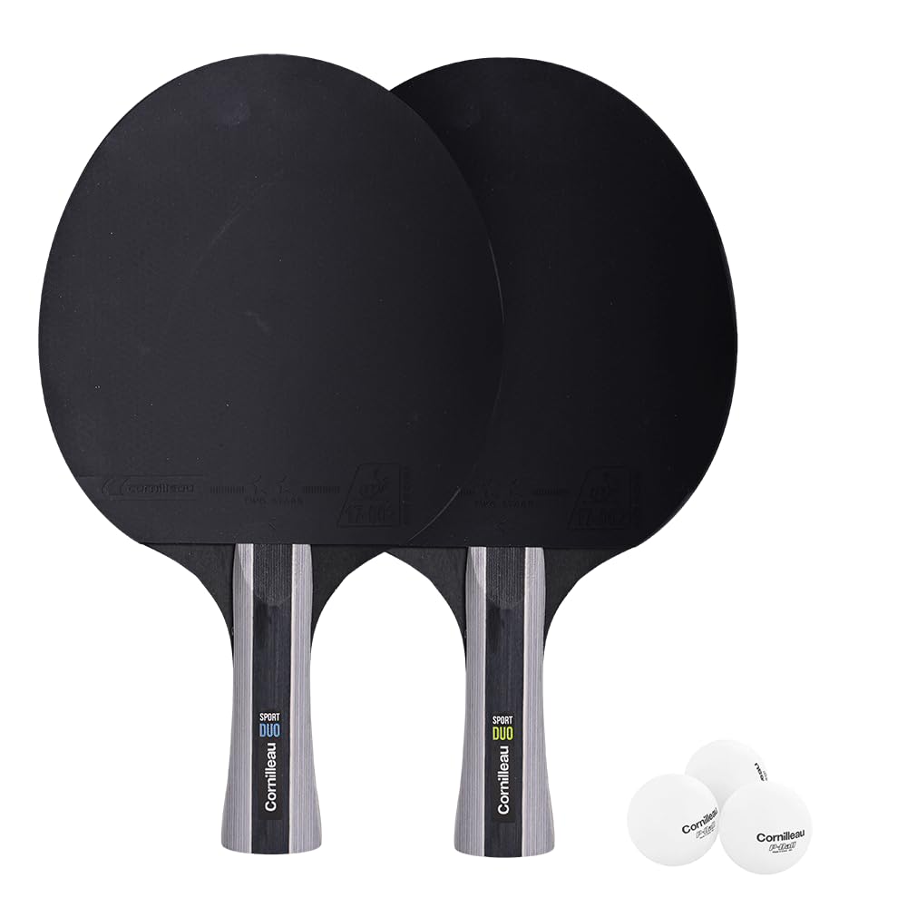 Cornilleau Sport Duo Table Tennis Set (2 Bats and 3 Balls)