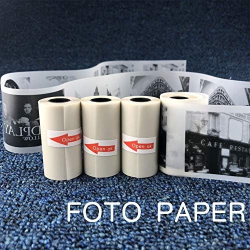 TYewa98556 2019 Newest Teconology Printer Paper, 57x30mm Semi-Transparent Thermal Printing Roll Paper for Paperang Photo Printer