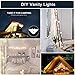 [UL Listed] Vanity Mirror Lights,Elitlife 10 Hollywood Style Bulbs,7000K Dimmable Daylight White,12.4FT/3.8M Hidden Adjustable Length LED Mirror Light for Makeup Vanity Table Set (Mirror Not Include)