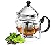 Chef's Star Functional Infuser Tea Maker - Premium Stainless Steel Tea Infuser - Heat Resistant Glass