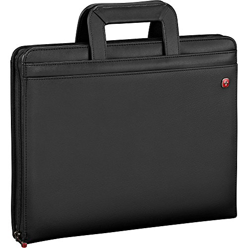 Wenger Luggage Venture Zippered Presentation Padfolio, Black
