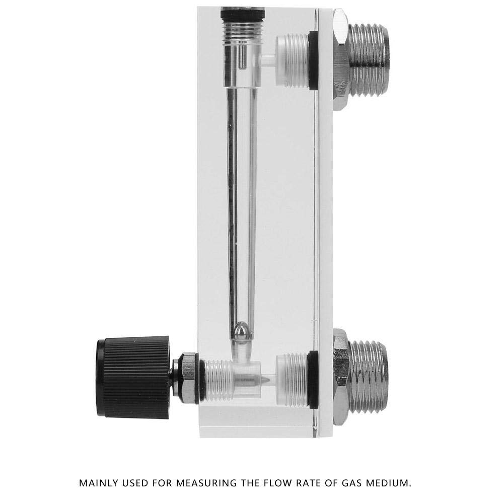 Panel Type Flowmeter, LZM-6T Panel Type 2-20LPM/4-40SCFH Gas Flow Meter Flowmeter Brass Female " - Image 5