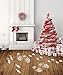 jollylife 128PCS Christmas Decorations Footprints Party Decals Clings Floor Stickers - Xmas Santa Claus/Elf/Reindeer