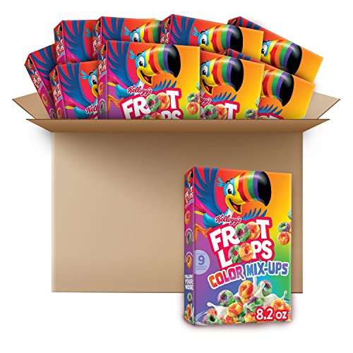Kellogg’s Froot Loops Color Mixups Breakfast Cereal, Fruit Flavored