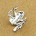 HuntGold 1X Unisex Frog Design Alloy Ear Cuff Clip Wrap Earings Fashion Jewellery(Silver)