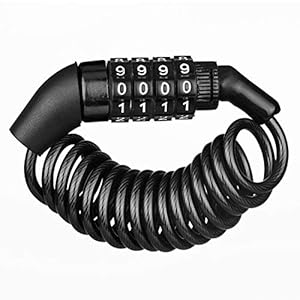 Fietskabel Lock Beveiliging Anti-diefstal 4 Digh Resettable Password Draagbaar Lichtgewicht Slot voor Motorhelm…