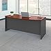 Bush Business Furniture Series C 72W Bow Front Office Desk in Hansen Cherry, Large Computer Table for Home and Professional Workplace