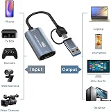 Novara 4K Compatible to Type-C USB Video Capture Card 1080P Game Capture view 8