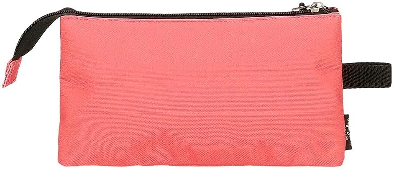 Aris Federmäppchen, dreifach, Rosa, 22 x 12 x 5 cm, Polyester, Rosa, Dreifach-Etui