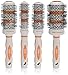 Brazilian Heat Thermal Original 4-Piece Ceramic and Ion Brush Set