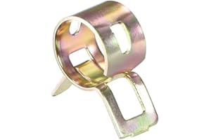 uxcell 8mm 5/16inch Spring Band Type Action Fuel/Silicone Vacuum Hose Pipe Clamp Low Pressure Air Clip Clamp 10pcs