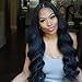 YAEONS Hair 10A Pre Plucked 360 Lace Frontal With Bundles Brazilian Virgin Human Hair Body Wave 3 Bundles With 1PC 360 Free Part Lace Frontal(10+12 14 16)
