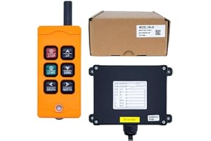 TEELODANE HB-4S Industrial Wireless Crane Remote Control 12V 24V Lift Hoist Radio Switch 4 Channel (1 Transmitter + DC12-24V Receiver)