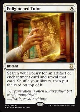 Amazon Com Magic The Gathering Enlightened Tutor 009 249 Eternal Masters Toys Games