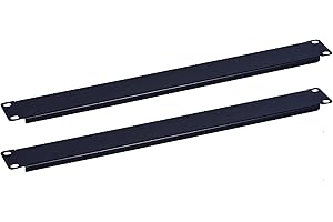 RackPath 1U Blank Rack Mount Panel Spacer for 19in Server Rack Enclosure or Network Cabinet – 2 Pack