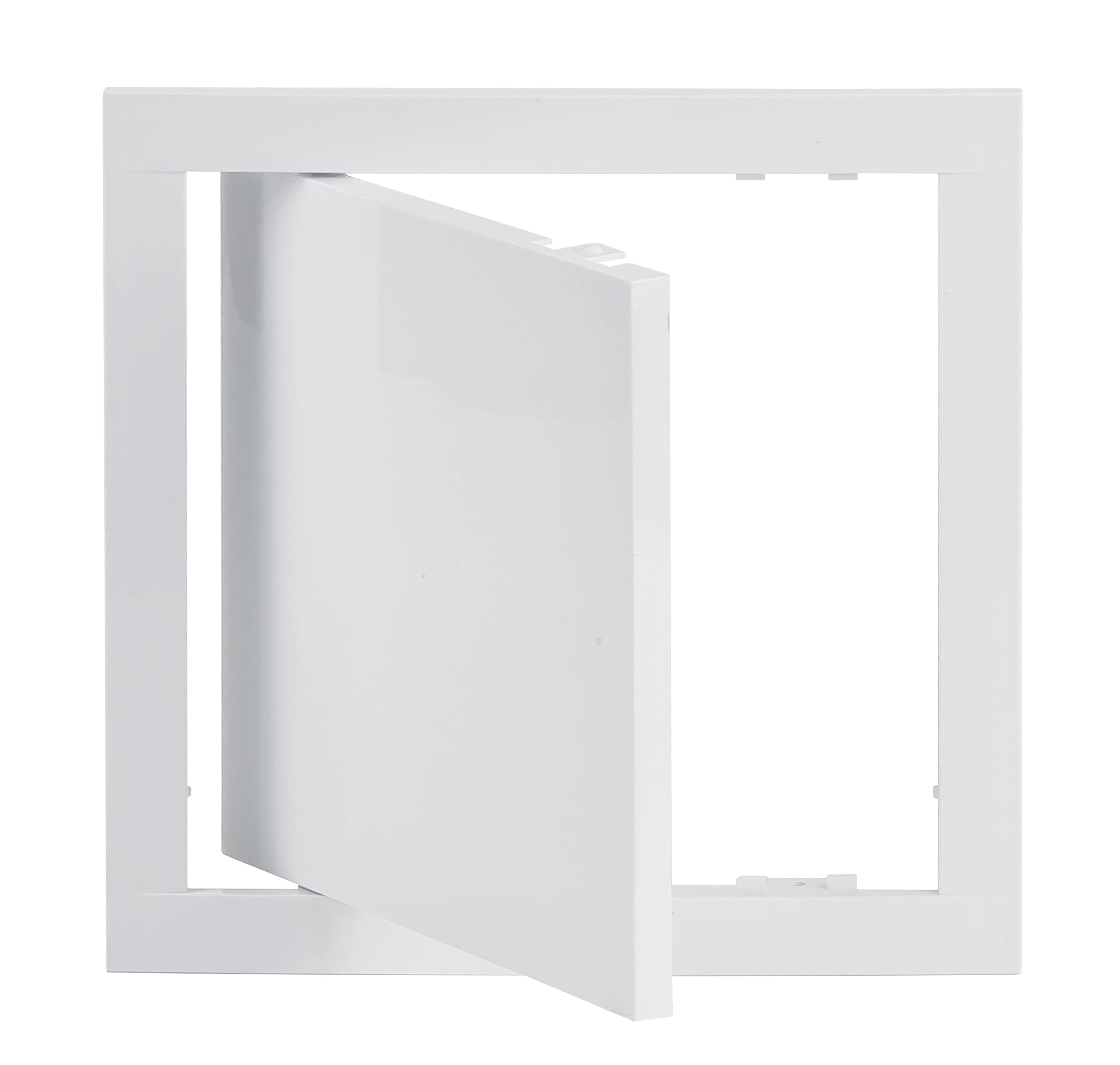Steinberg14 Plastic Access Panel 200x200mm - 8x8 inch Inspection Hatch - White Access Hatch for Plasterboard - Loft Access Door - Wall Ceiling Hatch - Inspection Cover