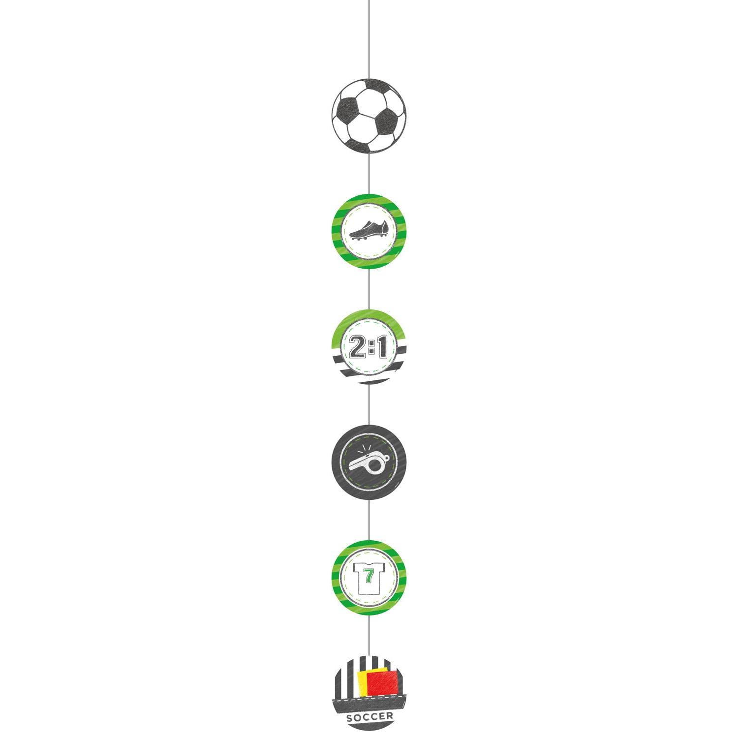 Amscan 9903021 - Kicker Football Party Hanging String Decorations - 4 Pack