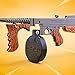 mankecheng Games Metal 1/6 Metal Thomson Tommy Gun Model Action Figure Arts Toys Collection Keychain Gift