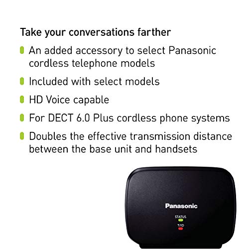 Panasonic KXTGA407B Range Extender for DECT 6.0 Plus Cordless Phone