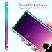 Ruky for Galaxy Note 9 Case, Gradient Quicksand Series Glitter Flowing Liquid Floating TPU Bumper Cushion Reinforced Corners Girls Women Cute Case for Galaxy Note 9 (2018 Release) (Aqua Purple)