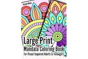 Large Print Mandala - Coloring Book: Bold Lines, High Contrast, Large Patterns