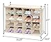 StorageManiac 16 Compartment Shoe Rack, 16-Pair Shoes Organizer, 16-Cubby Shoe Storage