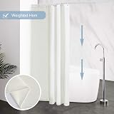 Furlinic Shower Curtain 120x200cm Beige Mould Proof Waterproof Polyester view 4