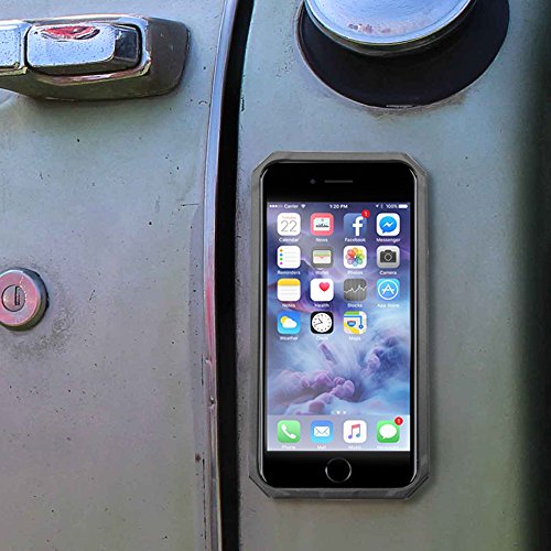 Rokform iPhone 6/6s Rugged Series Military Grade Magnetic Protective Phone Case with twist lock & universal magnetic car mount (Black/Gun Metal) 302243