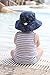 JAN & JUL Kids Foldable Summer Sunhat 50 UPF, Drawstring Adjustable, Stay-on Chin Strap (L/XL: 2-12Y, Bucket Hat: White)