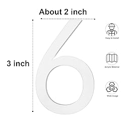 3 Inch Stick on Letters and Numbers, Adhesive House