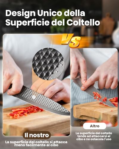 Kitchen Knives, 7 Pieces Kitchen Knives Set, Sharp Kitchen Knives with Lock, Quality Stainless Steel Blades and Ergonomic Handles, Professional Household Kitchen Knife (Non-Wood)