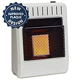 Avenger FDT1IRA Dual Fuel Ventless Infrared Gas Space Heater, 10K BTU, White