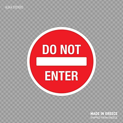 Beach345sley Do Not Enter Private Area Quality Signage Clear Guidance Traffic Sign X87 Funny Sticker Decal 10x8.5 inch