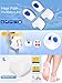 Gel Heel Cups Inserts and Compression Heel Sleeves Socks(4 Pieces), Foot Ankle Pain Relief for Plantar Fasciitis Spurs Pads Cracked Heels Achilles Tendonitis (L = 8.5~11.5)