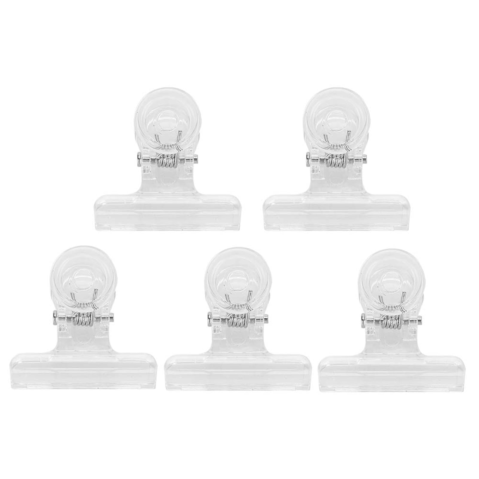 FILFEEL Nail Extension Clips, 5pcs C Curve Nail Pinching Clips, Multi-functional Nail Art Accessories for Nail Art DIY Building (Transparent)