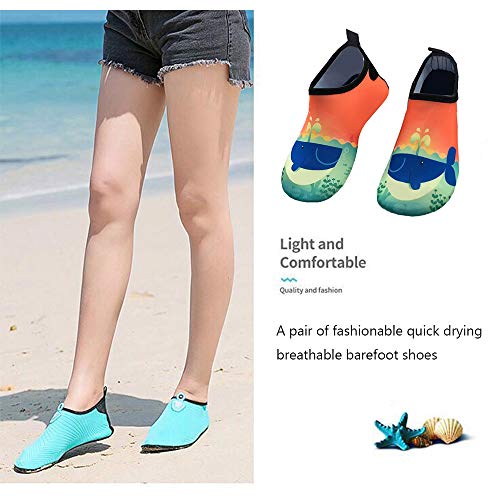 Water Socks Swim Socks for Womens Mens Kid Quick-Dry Aqua Water Shoes Barefoot for Beach Pool Surf Yoga Exercise - Thumbnail 6