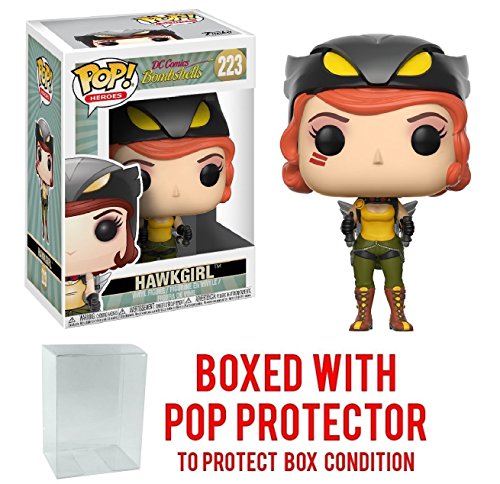 Funko Pop! Heroes: DC Bombshells - Hawkgirl Vinyl Figure (Bundled with Pop BOX PROTECTOR CASE)