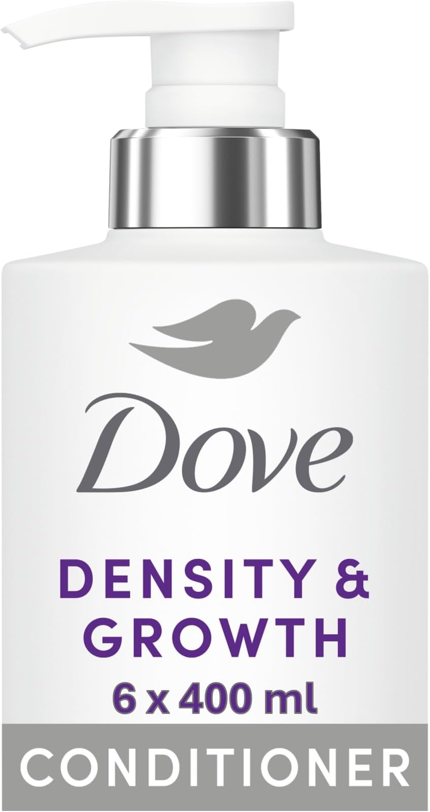 Dove Density & Growth Conditioner 400 ml Pack of 6 with Amino Complex Zinc