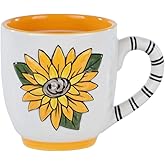 Glory Haus Everyday Faith, Celebration, Inspirational Jumbo Coffee or Soup Mugs, Hand Painted 16oz Ceramic - Friendship, Spring, Easter, Mr. & Mrs, Teacher, Freedom (REJOICE IN THE LORD ALWAYS)