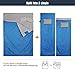 REDCAMP Double Sleeping Bag for Camping,2 Person Sleeping Bags with 2 Pillows, Queen Size Blue 3.3lbs Filling(75+12)