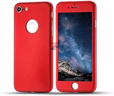 Amazon Iphone 7ケース 360度フルボディ保護 強化ガラススクリーンプロテクター付き Apple Iphone 7用 レッド スクリーンプロテクター 通販