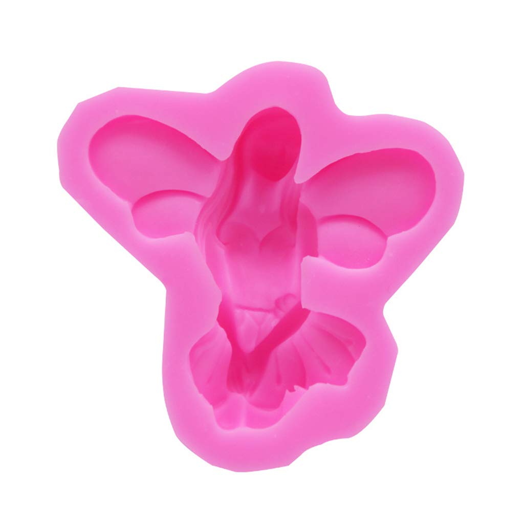 GUMEI 3D Fairy Shape Silicone Mold for Chocolate Fondant Cupcake Mould Craft Baking Tool