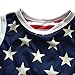 Qin.Orianna 4th of July Toddler Baby Girl American Flag Tassel Romper with Headband, 9 - 12 Months/Medium, Red