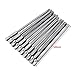 10pcs 1/4 Inch Hex Shank Long Magnetic BST Screwdriver Bits Set 100mm Power Tools (Slotted+Cross+Hex head)